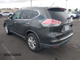2015 Nissan Rogue SL with VIN 5N1AT2MT7FC802043, listed as a IAAI auction lot 41535141 with 126,579 mi miles. Bid and sale history available at carsss.com. Image 3.