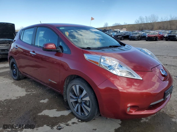 2015 Nissan LEAF S with VIN 1N4AZ0CP1FC308908, listed as a Copart auction lot 50731015 with 48,986 mi miles and Salvage Title. Bid and sale history available at carsss.com. Image 4.