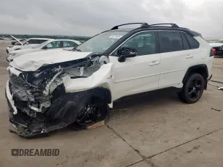 2021 Toyota RAV4 Hybrid XSE with VIN 4T3E6RFVXMU043452, listed as a Copart auction lot 55076405 with 86,516 mi miles and Salvage title. Bid and sale history available at DreamBid. Image 1.