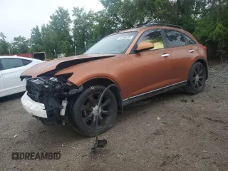 2003 Infiniti FX Options with VIN JNRBS08WX3X402115, listed as a Copart auction lot 60495435 with 214,983 mi miles and Salvage title. Bid and sale history available at DreamBid. Image 1.