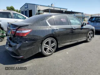 2016 Honda Accord Sport with VIN 1HGCR2F56GA247532, listed as a Copart auction lot 63806405 with 81,256 mi miles and Salvage title. Bid and sale history available at DreamBid. Image 3.