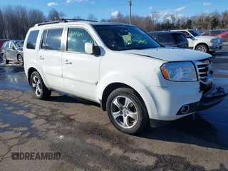 2013 Honda Pilot EX-L z VIN 5FNYF4H50DB040434, wystawiony jako IAAI lot #41491841 z przebiegiem 184 142 mil mil oraz . Historia ofert i sprzedaży dostępna na DreamBid. Obrazek 1.