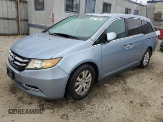 2014 Honda Odyssey EX-L with VIN 5FNRL5H68EB103941, listed as a Copart auction lot 60715095 with 109,013 mi miles and Salvage title. Bid and sale history available at DreamBid. Image 1.