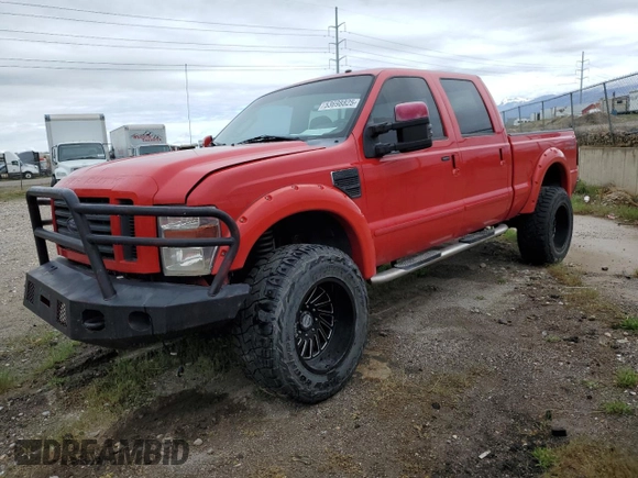 2008 Ford F-350 XL with VIN 1FTWW31R08EA89347, listed as a Copart auction lot 53698825 with 148,489 mi miles and Salvage title. Bid and sale history available at DreamBid. Image 1.