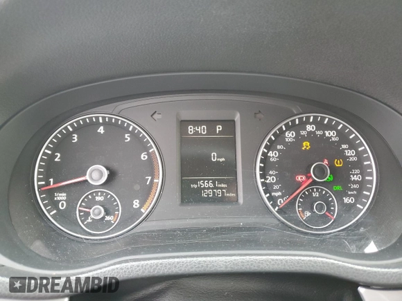 2014 Volkswagen Passat Wolfsburg Edition with VIN 1VWAS7A30EC028920, listed as a Copart auction lot 57174285 with 129,797 mi miles and Salvage title. Bid and sale history available at DreamBid. Image 9.