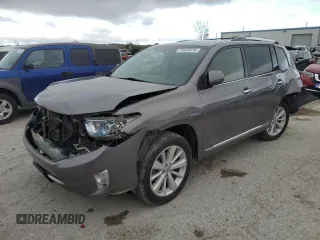 2012 Toyota Highlander Hybrid Limited with VIN JTEDC3EH1C2010467, listed as a Copart auction lot 80748634 with 222,730 mi miles and Salvage Title. Bid and sale history available at carsss.com. Image 1.