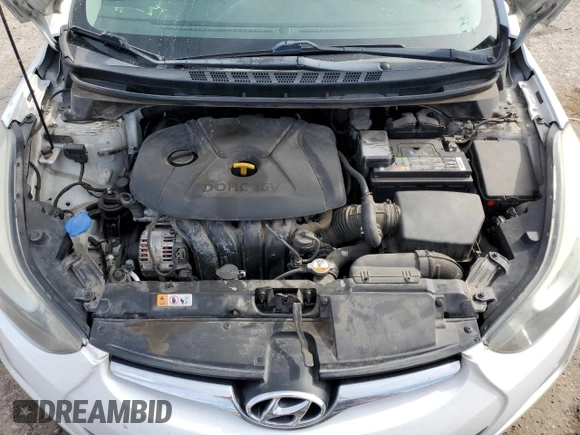 2014 Hyundai Elantra SE with VIN 5NPDH4AE3EH495669, listed as a Copart auction lot 50342015 with 110,326 mi miles and Salvage Title. Bid and sale history available at DreamBid. Image 11.