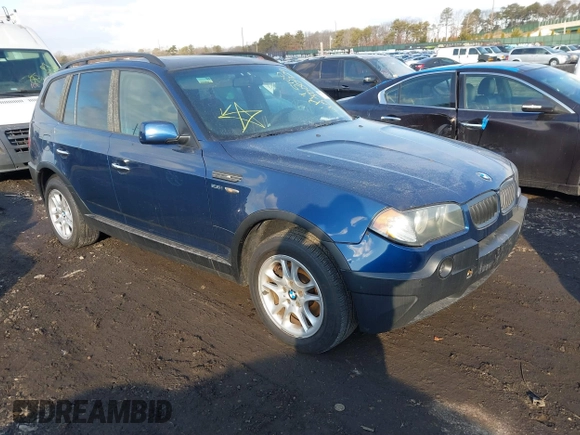 2004 BMW X3 2.5i with VIN WBXPA73454WC43220, listed as a IAAI auction lot 41431030 with 999,999 mi miles. Bid and sale history available at carsss.com. Image 1.