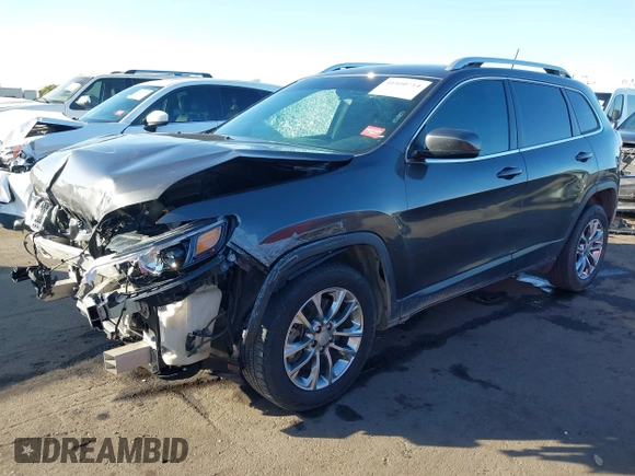 2020 Jeep Cherokee Latitude Plus with VIN 1C4PJLLB8LD535701, listed as a IAAI auction lot 41160714 with 102,529 mi miles. Bid and sale history available at carsss.com. Image 2.