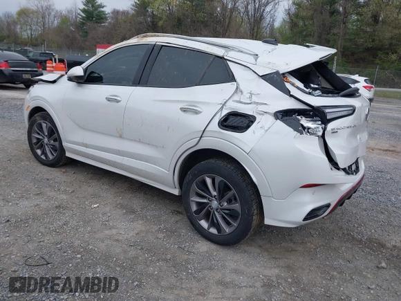 2021 Buick Encore GX Essence with VIN KL4MMGSL5MB039712, listed as a IAAI auction lot 41972324 with 57,362 mi miles and . Bid and sale history available at DreamBid. Image 3.