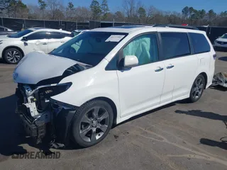 2015 Toyota Sienna SE with VIN 5TDXK3DC4FS566084, listed as a IAAI auction lot 41777561 with 153,002 mi miles and . Bid and sale history available at carsss.com. Image 18.