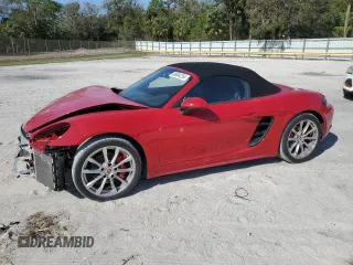 2023 Porsche 718 Boxster S z VIN WP0CB2A87PS213114, wystawiony jako Copart lot #86904254 z przebiegiem 15 563 mil mil oraz Szkoda całkowita • Salvage title. Historia ofert i sprzedaży dostępna na DreamBid. Obrazek 1.