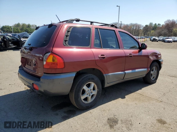 2004 Hyundai Santa Fe GLS with VIN KM8SC73D44U848707, listed as a Copart auction lot 54386875 with 133,299 mi miles and Salvage Title. Bid and sale history available at carsss.com. Image 3.