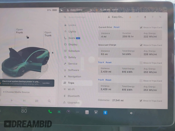 2023 Tesla Model 3 с VIN 5YJ3E1EA9PF587476, выставлен на аукционе IAAI как лот 41744170 с пробегом 27 541 миль миль и . История ставок и продаж доступна на DreamBid. Изображение 14.