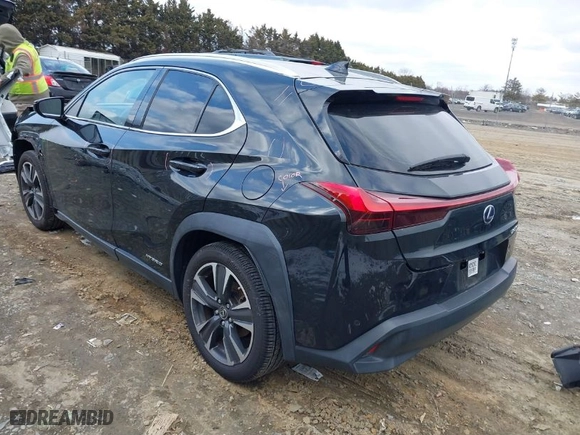 2020 Lexus UX with VIN JTHP9JBH6L2027045, listed as a IAAI auction lot 41576512 with 70,372 mi miles. Bid and sale history available at carsss.com. Image 3.