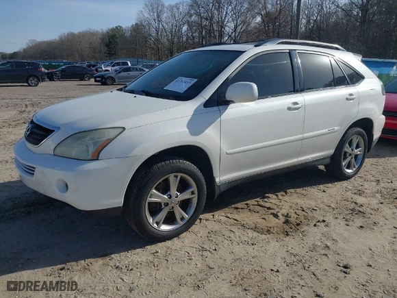 2007 Lexus RX 400h with VIN JTJGW31U472002782, listed as a IAAI auction lot 41763035 with 228,650 mi miles. Bid and sale history available at carsss.com. Image 2.