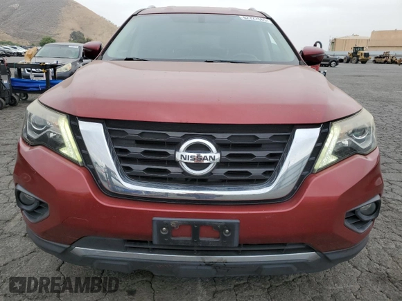 2017 Nissan Pathfinder S with VIN 5N1DR2MN9HC601356, listed as a Copart auction lot 62327685 with 111,588 mi miles and Salvage title. Bid and sale history available at DreamBid. Image 5.