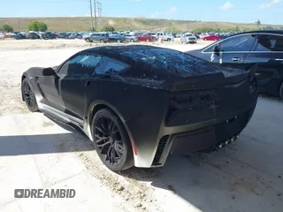 2019 Chevrolet Corvette Z06 3LZ with VIN 1G1YU2D67K5601664, listed as a IAAI auction lot 41923120 with 2,216 mi miles. Bid and sale history available at carsss.com. Image 3.