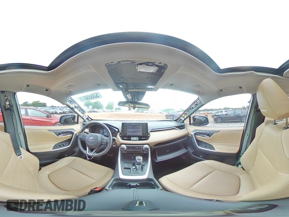 2021 Toyota RAV4 XLE Premium with VIN 2T3C1RFV5MW122775, listed as a Copart auction lot 53689075 with 69,358 mi miles and Salvage title. Bid and sale history available at DreamBid. Image 16.