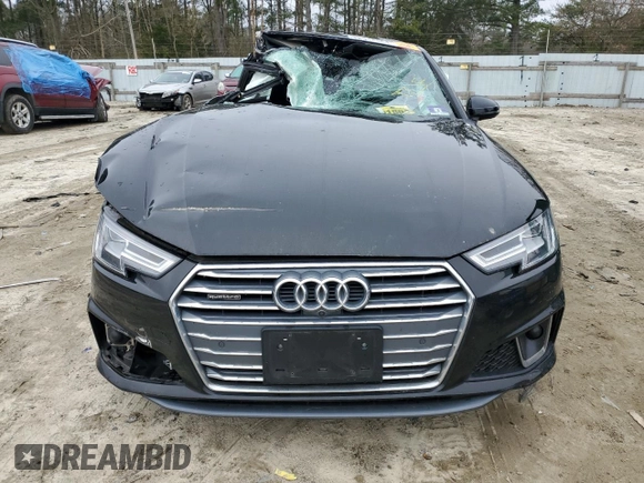 2019 Audi A4 Prestige with VIN WAUFNAF4XKN017287, listed as a Copart auction lot 48348864 with 0 mi miles. Bid and sale history available at carsss.com. Image 5.