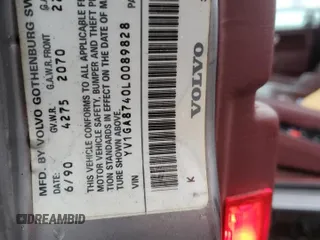1990 Volvo 760 z VIN YV1GA8740L0089828, wystawiony jako Copart lot #84668844 z przebiegiem 272 600 mil mil oraz Szkody całkowita. Historia ofert i sprzedaży dostępna na DreamBid. Obrazek 12.