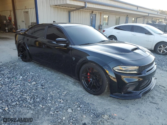 2017 Dodge Charger SRT Hellcat with VIN 2C3CDXL99HH539572, listed as a Copart auction lot 41608365 with 26,163 mi miles and Salvage Title. Bid and sale history available at carsss.com. Image 4.
