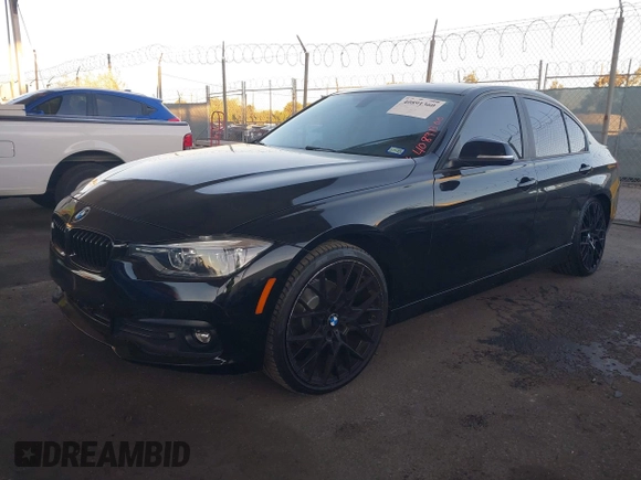 2018 BMW 3 Series 320i with VIN WBA8E1G54JNU91167, listed as a IAAI auction lot 40891360 with 93,976 mi miles. Bid and sale history available at carsss.com. Image 17.