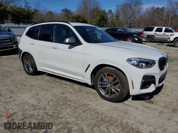 2020 BMW X3 M40i with VIN 5UXTY9C02LLE59735, listed as a Copart auction lot 45928335 with 82,456 mi miles and Salvage Title. Bid and sale history available at DreamBid. Image 4.