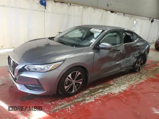 2020 Nissan Sentra SV with VIN 3N1AB8CV4LY237902, listed as a Copart auction lot 51640085 with 51,306 mi miles and Salvage Title. Bid and sale history available at carsss.com. Image 1.