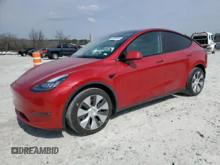 2021 Tesla Model Y Standard Range with VIN 5YJYGDED3MF107259, listed as a Copart auction lot 48566935 with 68,561 mi miles and Salvage Title. Bid and sale history available at carsss.com. Image 1.