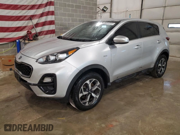 2020 Kia Sportage LX with VIN KNDPMCAC5L7800852, listed as a Copart auction lot 42690505 with 121,398 mi miles and Clean Title. Bid and sale history available at carsss.com. Image 1.
