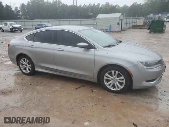 2015 Chrysler 200 Limited with VIN 1C3CCCAB1FN671201, listed as a Copart auction lot 56229075 with 240,888 mi miles and Salvage title. Bid and sale history available at DreamBid. Image 4.
