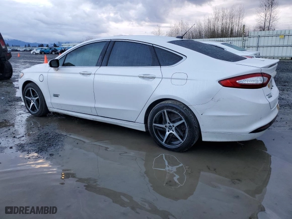 2016 Ford Fusion Energi Titanium with VIN 3FA6P0SU4GR305393, listed as a Copart auction lot 50749715 with 100,512 mi miles and Salvage Title. Bid and sale history available at carsss.com. Image 2.