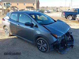 2022 Nissan LEAF S Plus with VIN 1N4BZ1BV2NC554567, listed as a IAAI auction lot 41281401 with 50,684 mi miles and . Bid and sale history available at DreamBid. Image 1.