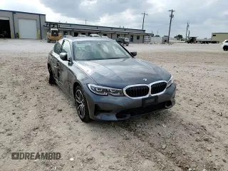 2020 BMW 3 Series 330i xDrive with VIN 3MW5R7J08L8B36516, listed as a Copart auction lot 53005595 with 55,841 mi miles and Salvage title. Bid and sale history available at DreamBid. Image 14.
