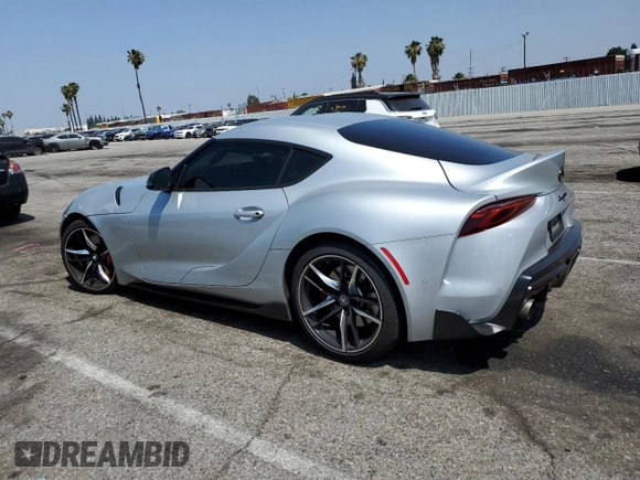 2022 Toyota Supra 3.0 with VIN WZ1DB0C06NW046204, listed as a Copart auction lot 58162645 with Not provided miles and Salvage title. Bid and sale history available at DreamBid. Image 2.