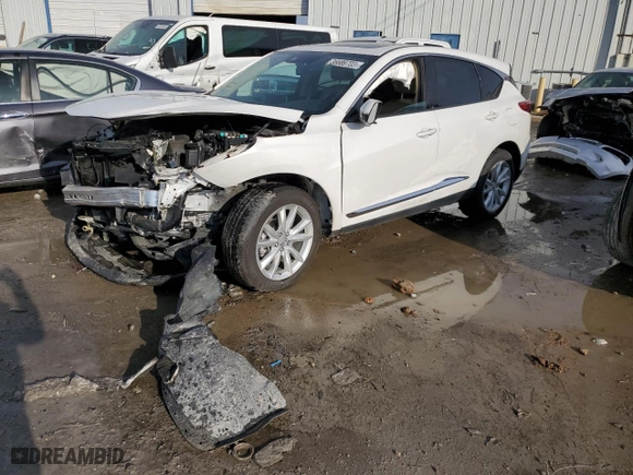 2020 Acura RDX with VIN 5J8TC1H3XLL001900, listed as a Copart auction lot 36689703 with 0 mi miles and Salvage Title. Bid and sale history available at carsss.com. Image 1.