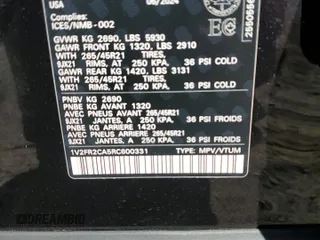 2024 Volkswagen Atlas SEL Premium R-Line with VIN 1V2FR2CA5RC600331, listed as a Copart auction lot 55237615 with 13,796 mi miles and Salvage title. Bid and sale history available at DreamBid. Image 13.