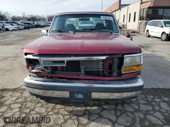 1992 Ford F-150 with VIN 1FTEX15N5NKA74263, listed as a Copart auction lot 85003184 with 178,888 mi miles and Salvage Title. Bid and sale history available at carsss.com. Image 5.