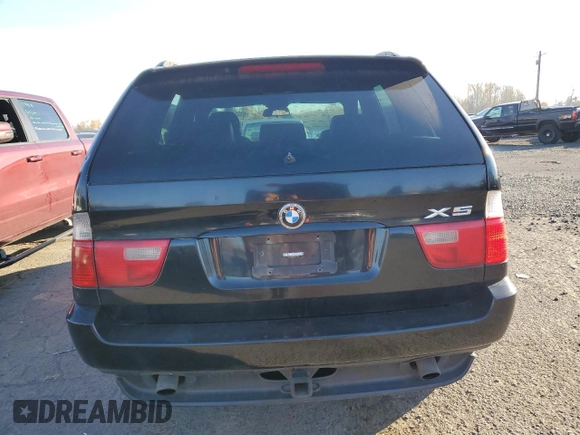 2002 BMW X5 3.0i with VIN 5UXFA53522LP40998, listed as a Copart auction lot 43245775 with 0 mi miles and Salvage Title. Bid and sale history available at carsss.com. Image 6.