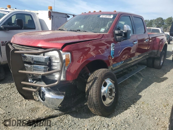 2017 Ford F-350 Lariat with VIN 1FT8W3DT9HEE94266, listed as a Copart auction lot 50148155 with 71,170 mi miles and Salvage title. Bid and sale history available at DreamBid. Image 1.