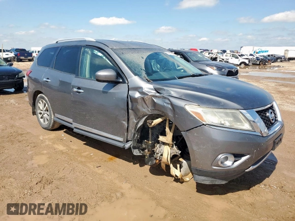 2015 Nissan Pathfinder SL with VIN 5N1AR2MN0FC630745, listed as a Copart auction lot 58517015 with 178,291 mi miles and Salvage title. Bid and sale history available at DreamBid. Image 4.