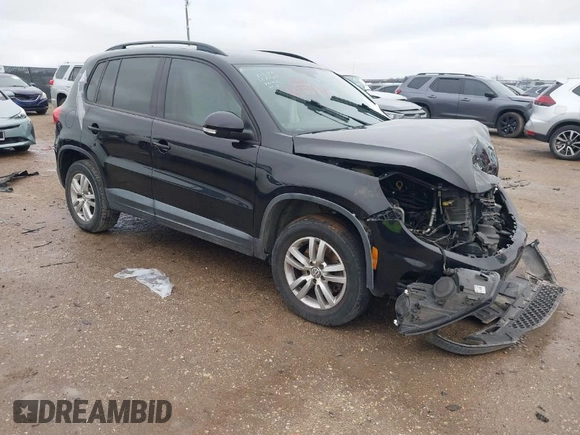 2016 Volkswagen Tiguan S z VIN WVGAV7AX5GW577538, wystawiony jako IAAI lot #41554415 z przebiegiem 94 233 mil mil oraz . Historia ofert i sprzedaży dostępna na DreamBid. Obrazek 1.
