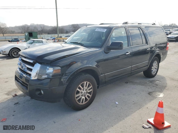 2013 Ford Expedition EL Limited with VIN 1FMJK2A5XDEF00160, listed as a Copart auction lot 42234285 with 155,255 mi miles and Salvage Title. Bid and sale history available at carsss.com. Image 1.