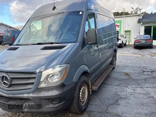 2018 Mercedes-Benz Sprinter Cargo Worker with VIN WD3PE7CD5JP643535, listed as a Copart auction lot 87597525 with 65,545 mi miles and Clean Title. Bid and sale history available at carsss.com. Image 1.