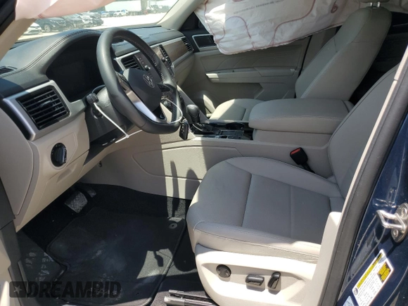 2022 Volkswagen Atlas SE with VIN 1V2WP2CAXNC508048, listed as a Copart auction lot 63107444 with 23,844 mi miles and Salvage title. Bid and sale history available at DreamBid. Image 7.