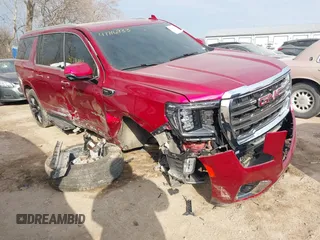 2023 GMC Yukon XL SLT z VIN 1GKS2GKDXPR314163, wystawiony jako IAAI lot #41716933 z przebiegiem 42 963 mil mil oraz . Historia ofert i sprzedaży dostępna na DreamBid. Obrazek 1.