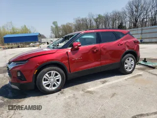 2021 Chevrolet Blazer LT z VIN 3GNKBHRS0MS512367, wystawiony jako Copart lot #53394365 z przebiegiem 62 346 mil mil oraz Szkoda całkowita • Salvage title. Historia ofert i sprzedaży dostępna na DreamBid. Obrazek 1.