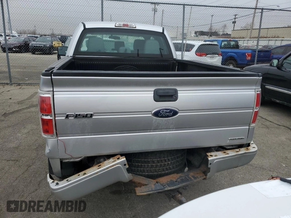 2013 Ford F-150 XL with VIN 1FTFX1EF8DFB65516, listed as a Copart auction lot 48166005 with 81,192 mi miles and Salvage Title. Bid and sale history available at carsss.com. Image 6.