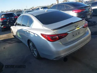 2019 Infiniti Q50 3.0t LUXE with VIN JN1EV7APXKM511676, listed as a IAAI auction lot 41655489 with 22,521 mi miles. Bid and sale history available at carsss.com. Image 3.